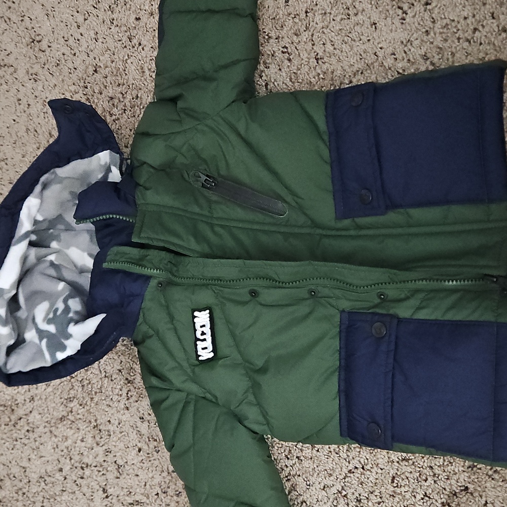 Toddler Volcom Olive and Navy Jacket